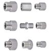 M14 M20 1/4 3/8 1/2 BSP Male Female Reudcer Nipple 304 Stainless Steel Pipe Fitting Connector Water Gas Oil Pressure Gauge