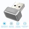 Lecteur de Clé USB à Empreintes Digitales FIDO U2F Biométrique Mini Dongle Clé Windows Hello Anti-Usurpation Tactile 360° pour PC Ou Ordinateur Portable