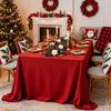 French Style White Tablecloth For Meetings With Waterproof Fabric And Antibacterial Coating For Hotel Decor