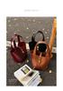 European & American Fashion Crocodile Pattern Bucket Bag - Lightweight, Retro, Versatile Handbag