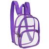 Pvc Transparent Backpack  Simple Lightweight Backpack Cute Mini Clear Bags Waterproof Travel Schoolbag Sports Bags