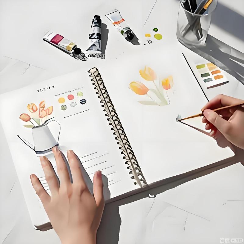 Adult Flower Painting Doodle Coloring Book Fun Graffiti Watercolor Book