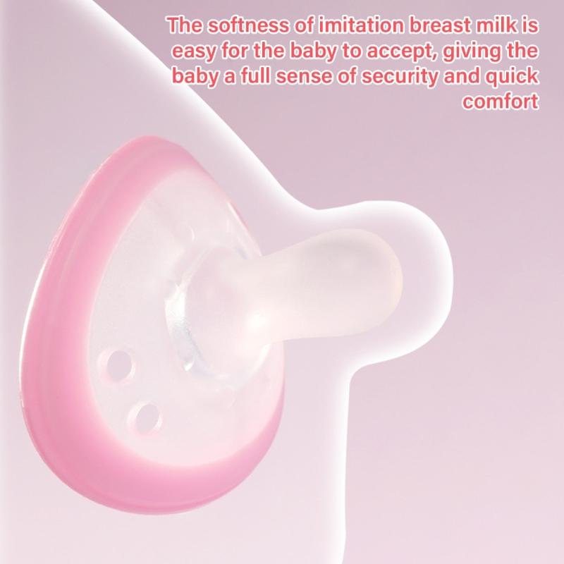 Soft Soothing Pacifier for Newborns Dummy Nipple Design for 0 To 18 Months Baby Enjoy Anxiety and Stress Alleviation