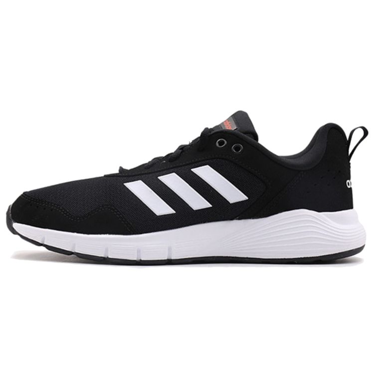 Adidas Fluidcloud Neutral Trendy Versatile Shock Absorbing Non-Slip Durable Lightweight Low-Top Running Shoes Men sneakers Black White CG3820 45⅓
