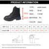 Fashion Fashion Lace Up Black Ankle Boots for Women Autumn Winter Zip Platform Combat Boots Woman Classic Pu Leather Short Booties Mujer