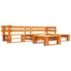 Maison Exclusive - Salon de jardin palette 4 pcs avec coussins gris bois