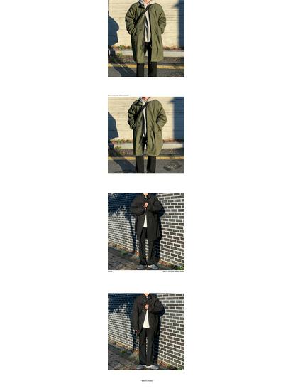 MYQ Herren Winter Mittellange Dicke Baumwolljacke - Koreanischer & Japanischer Stil Windjacke