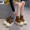Fashion Women's Platform Sneakers Casual Outdoor Versatile Sneakers Flip Design High Top Boots Fashion Lace Up Shoes for Women Footwear