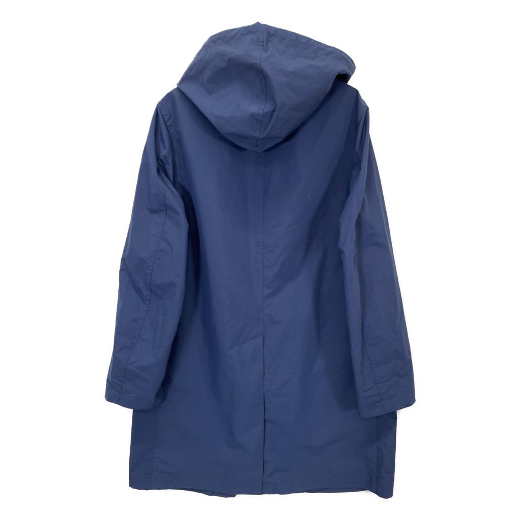 TRADITIONAL WEATHERWEAR Navy Selvedge Hooded Soutien Collar Coat coat 40 NavyUsed