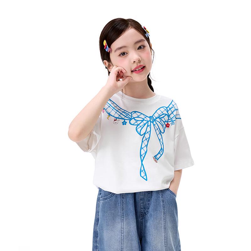 Xiaoyinman Girls' Casual Butterfly Print T-shirt