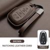 Leather Car Key Case Cover Holder Keychain Shell for Chevrolet 2017 2018 2019 Malibu Camaro Cruze Traverse Sonic Volt Equinox