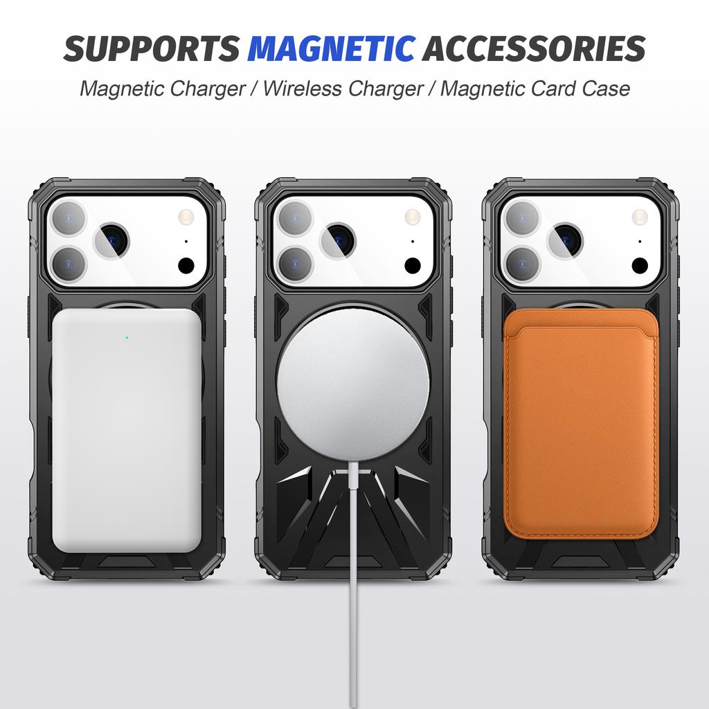 Case for Iphone 17 Pro Max Iphone17 Air 15 14 Plus 16 Pro 13 12 Iphone16 for Magsafe Shockproof Stand Holder Cover