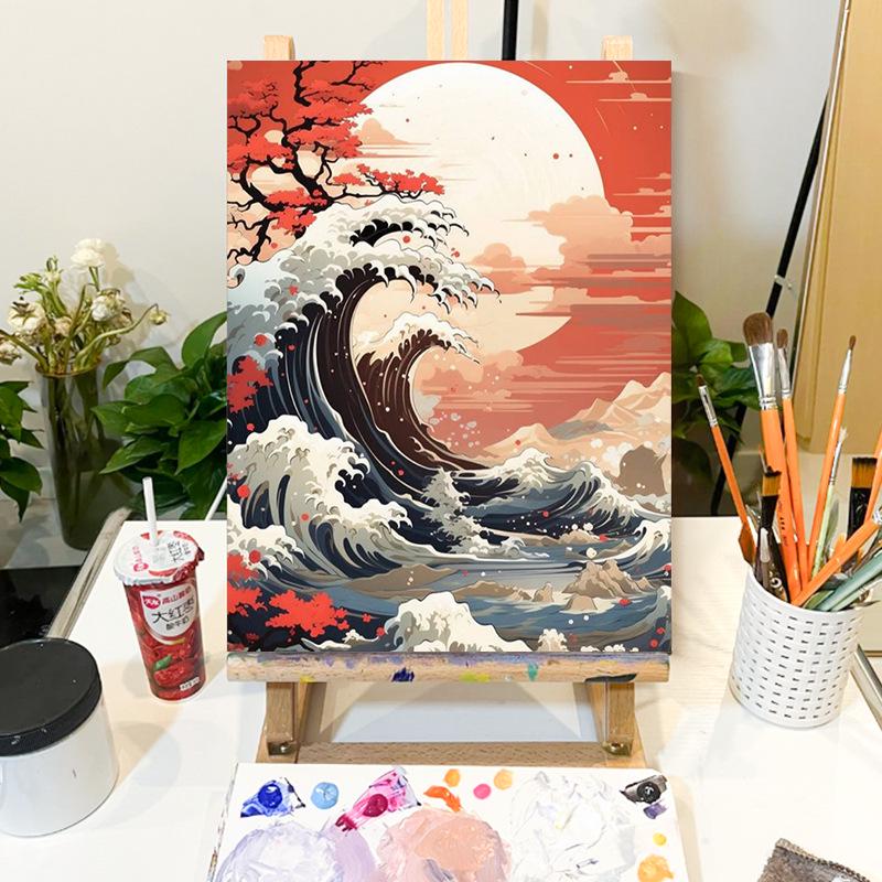 

Набор для масляной живописи на акриловом холсте своими руками – Серия раскрасок по номерам ручной работы (Без рамки) 30x40 cm