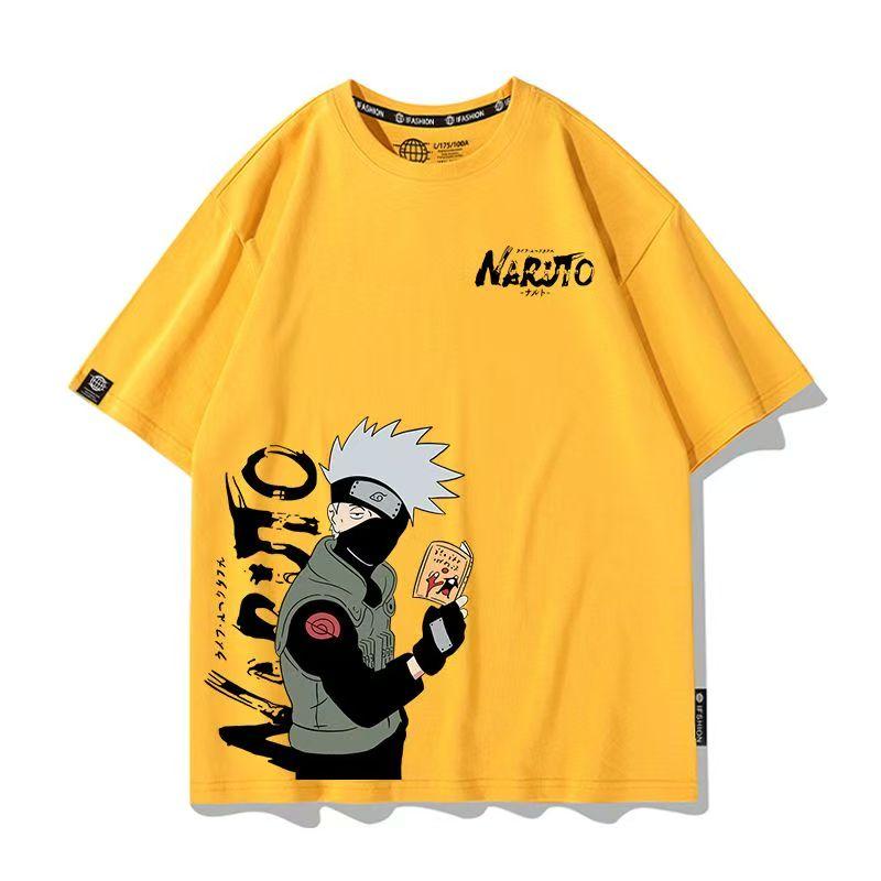 Men's Naruto Anime Graphic T-Shirt, Sasuke Uchiha & Pain Akatsuki Oversized , Summer Loose Fit Casual Streetwear for Boys&Girls