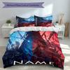 3pcs Custom Name World of Warcraft Bedding Set,Includes 1 Duvet Cover and 2 Pillowcases,All-season Bedroom Decor