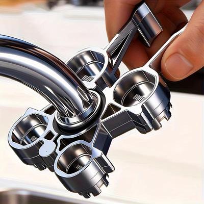 Multifunctional Kitchen Bathroom Wrench Universal O-Ring Seal Repair Wrench Combination Repair Tool For Faucet Maintenance