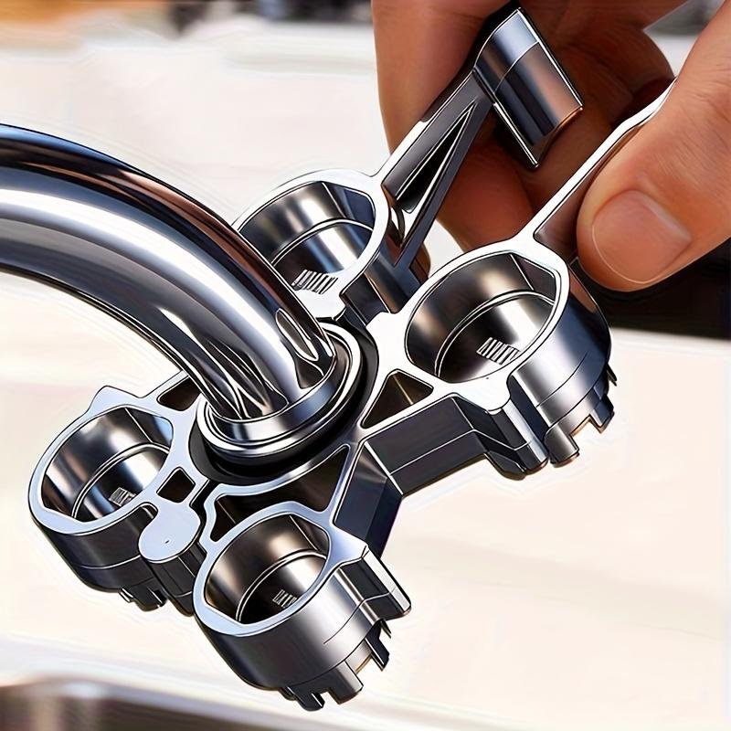 Multifunkční klíč na kuchyňskou a koupelnovou baterii, potrubí, těsnicí kroužky, sada nástrojů pro opravu, univerzální příslušenství - Vhodné pro domácnost, cestování, každodenní použití