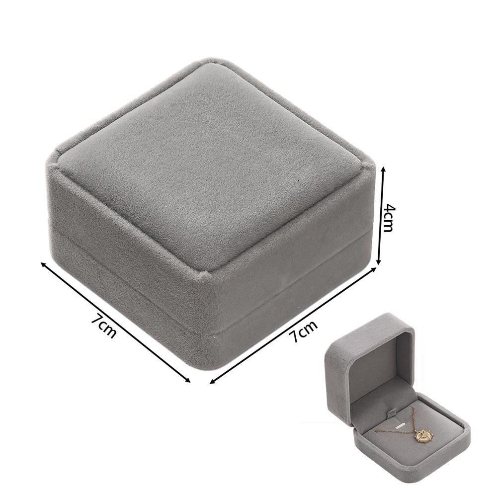 Rounded Flannel Jewelry Box for Rings, Earrings, Pendants, Bracelets, Bangles, and DIY Packaging.