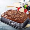 1PC Cake Pan Cake Tin Bread Maker Pan Baking Trays Parts Cheesecake Tin Rectangular 39.5x28x8cm Removable Bottom Pans Pallet