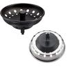 Kitchen Sink Plug Stopper Sink Strainer with Knob Waste Plug Sink Basket Strainer for Standard 3-1/2 inch Drain
