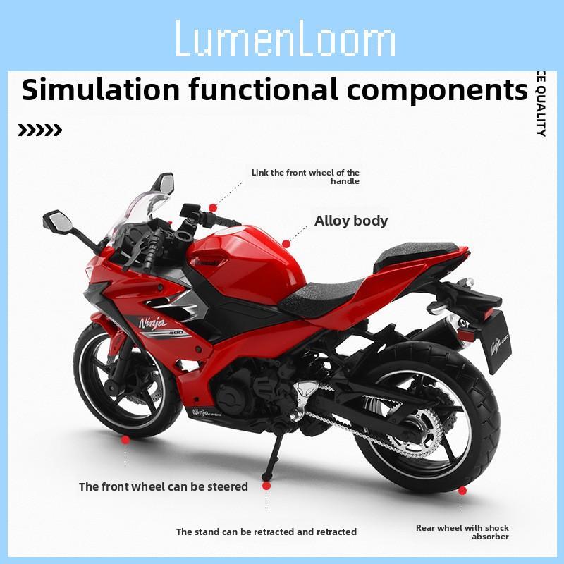 Simulation Alloy Kawasaki Ninja Motorcycle Model Toy For Play Display And
