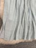 European & American A-line Pleated Cotton Linen Skirt with Elastic Waist - Mid-Length, Versatile, Women's