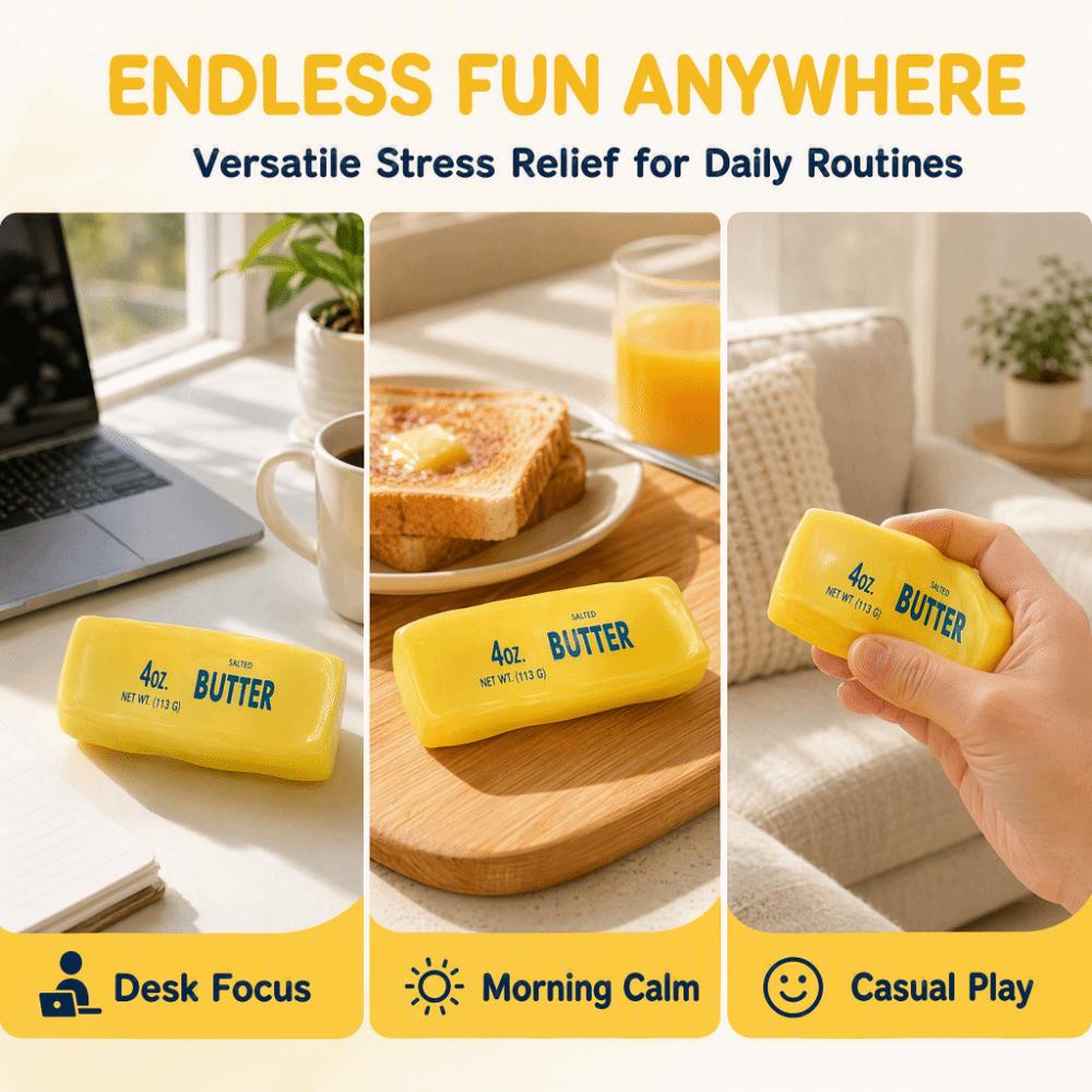 No Rebound Butter Stick Squeezable Toy Soft Feel Butter Stick Fidget Toy Kids Gift