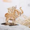 Lustige Baby-Elefanten-Ornamente Moderne Kristall-Schreibtisch-Ornamente Kristall-Elefantenstatue Wohnzimmer