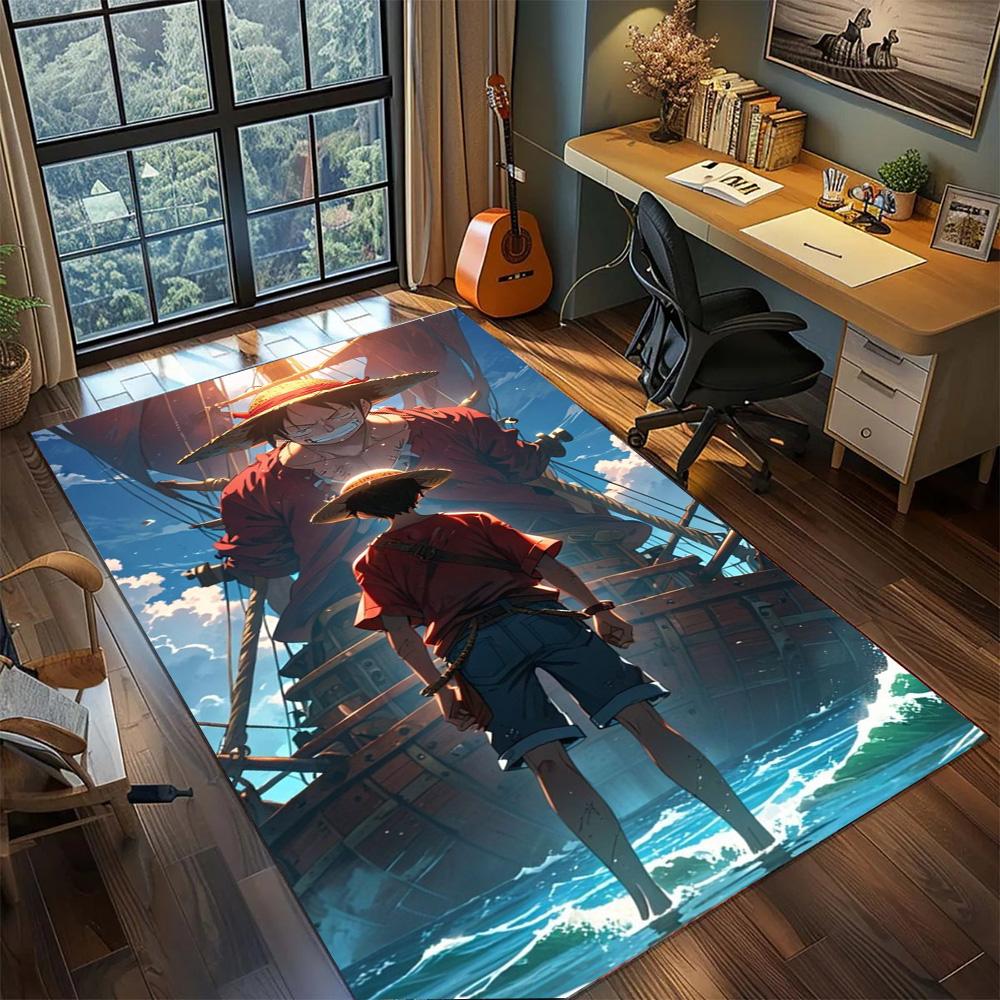 One Piece!Rug Carpet Large Area Rug Non Slip Washable Floor Mat Gamer Room Bedroom Home Decor