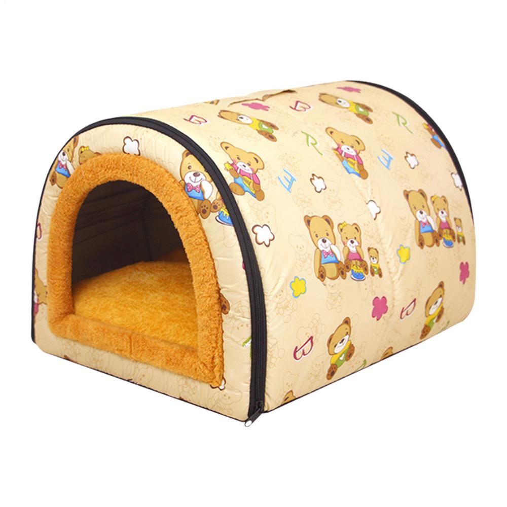 Waterproof dog kennel Cozy Small pet house Weatherproof Cat Dog Cave Dogs Enclosed House Warm Dog House Soft Pet Bed Tent S