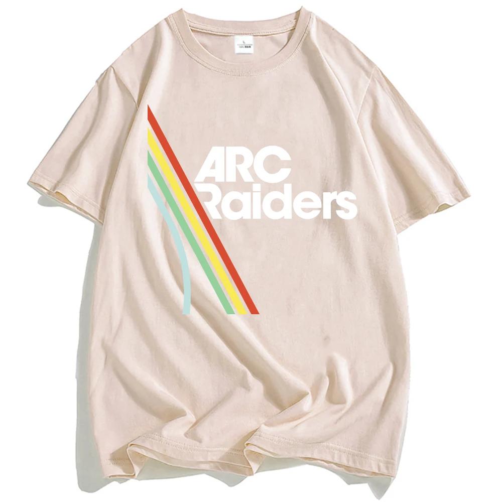 Unisex Kleidung Heißes Spiel ARC Raiders Regenbogen Print T-Shirt Baumwolle Kurzarm Locker Männer T-Shirts Unisex Streetwear Grafik T-Shirt