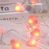 LED Colorful Heart String Lights Romantic Heart Lamp Valentine's Day Party Room Decorations Wedding Decorations