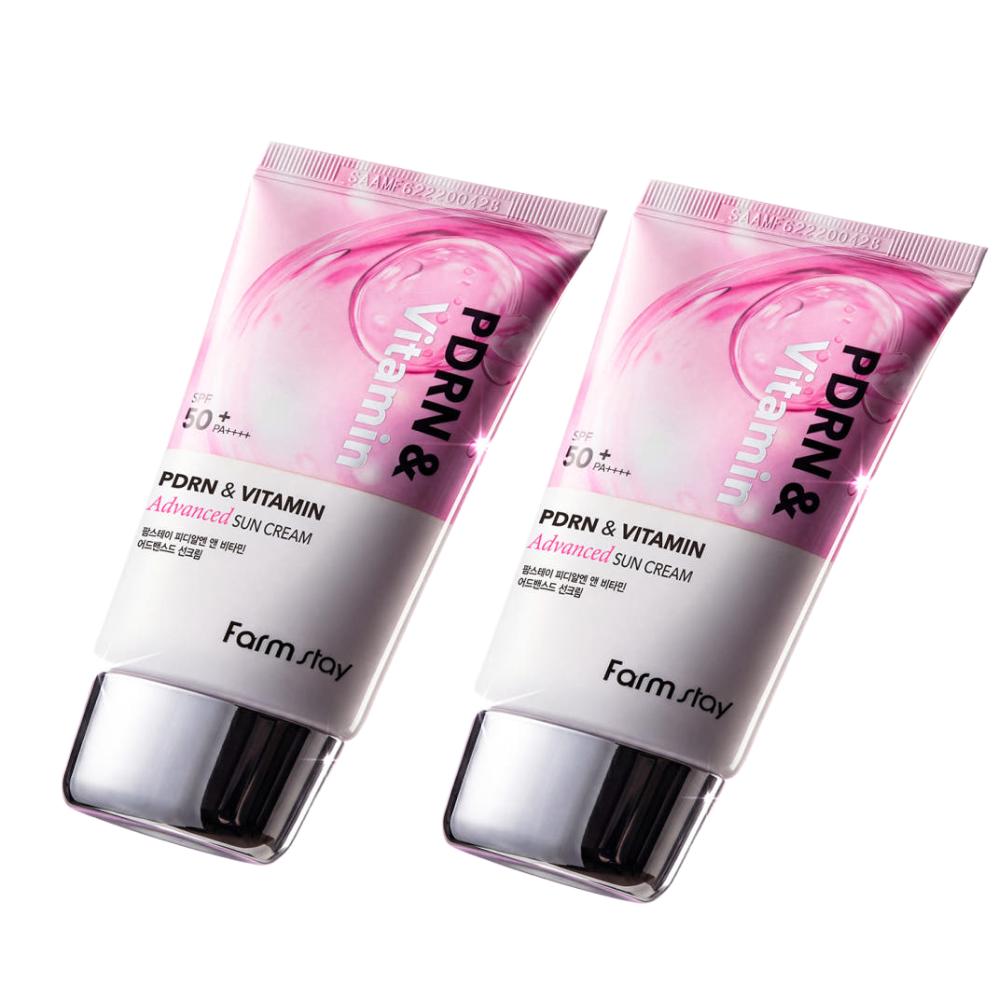 Farmstay PDRN & Vitamin Advanced Sun Cream 50g x 2pcs