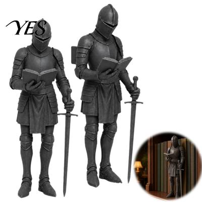 Unique Birthday Gift for Readers Medieval Knight Bookshelf Decor, Armored Bookend Statue, Gothic Library Shelf Decoration, Display Cabinet Fantasy