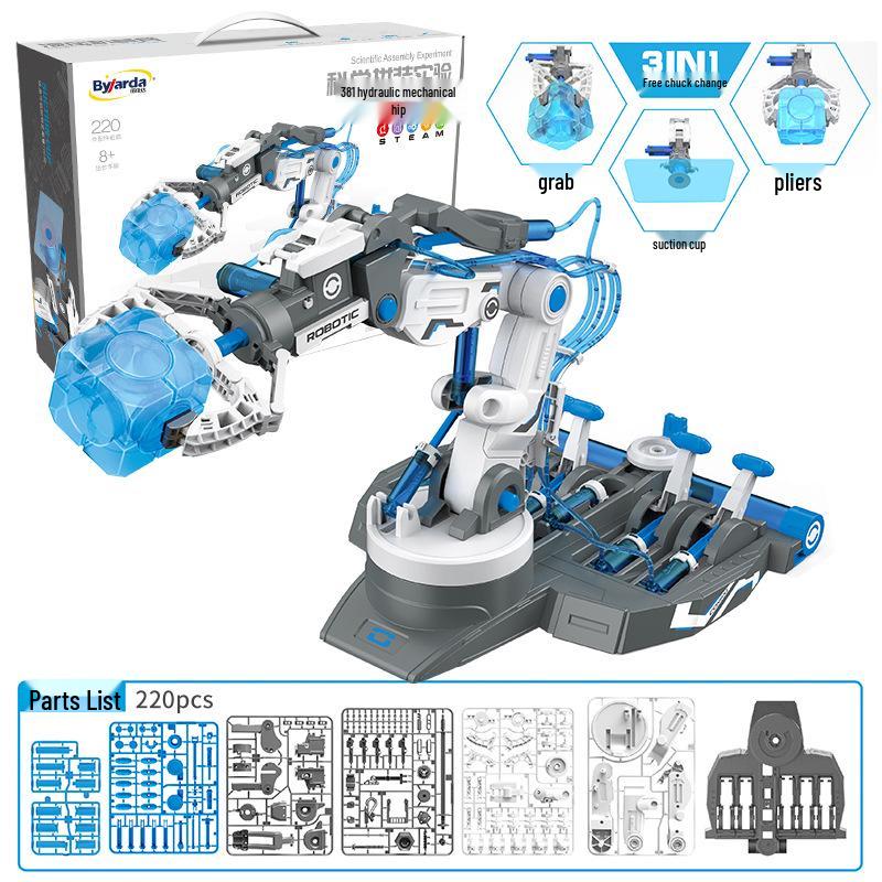 STEM Hydraulic Mechanical Arm Toy for Kids - Educational Science Experiment Kit