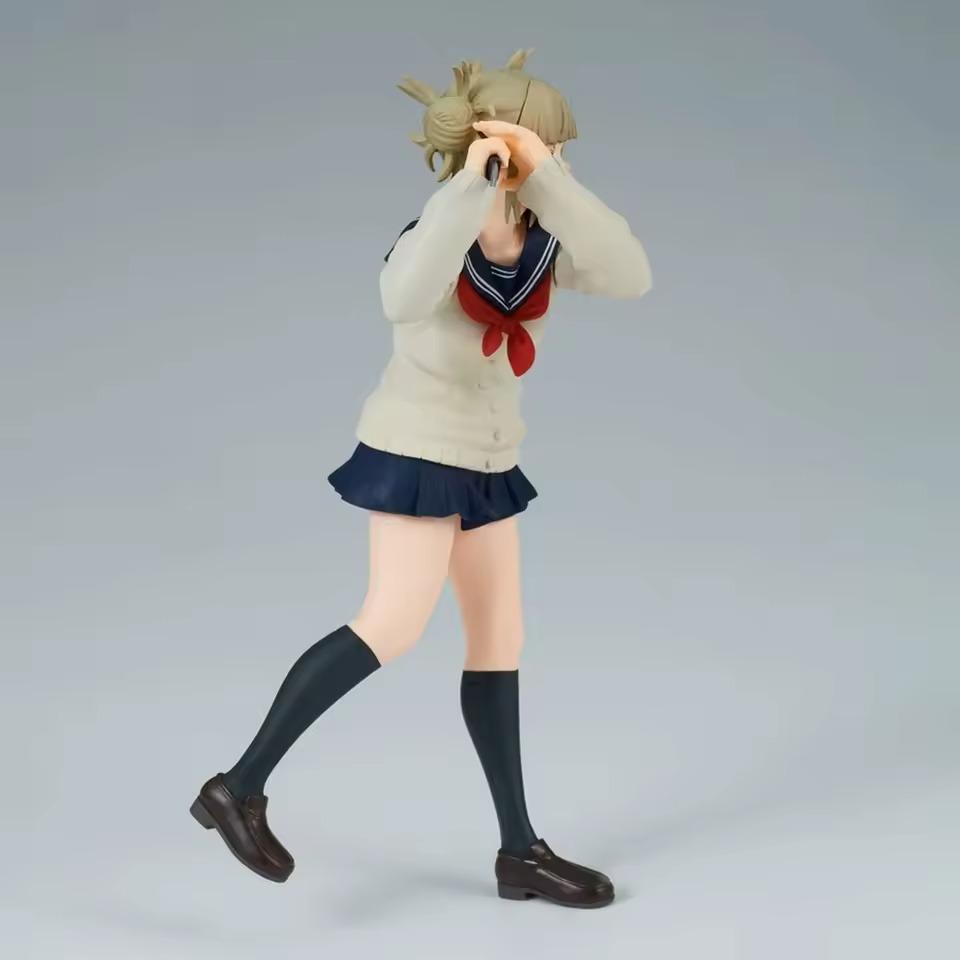 17cm Anime My Hero Academia Anime Figur Toga Himiko Niedliche Uniform Actionfiguren PVC Modell Spielzeug Sammlung für Erwachsene Statue Geschenk für Fans
