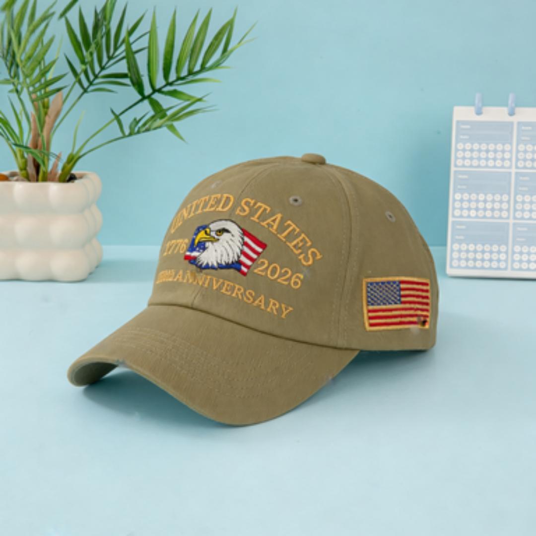 

American Flag Eagle Embroidered Baseball Cap Classic Sun Protection Trucker Hat For Women Outdoor Sports Daily Wear Adjustable