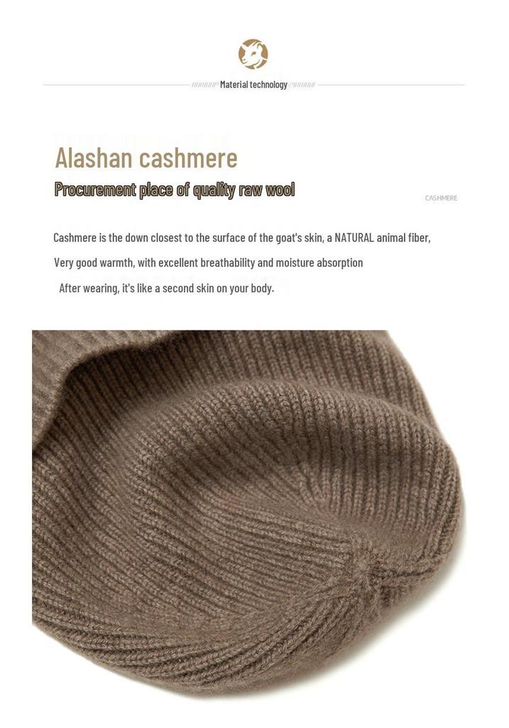 Unisex Cashmere & Fleece Hat: Autumn/Winter, New Style, Thick & Warm Knit
