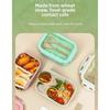 Portable Compartment Lunch Container Leakproof Wheat Straw Food Container  for Kitchen