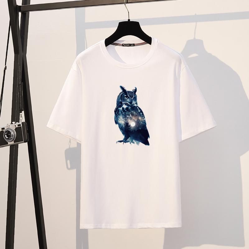 Night Owl Thermal Sticker On Clothes Heat Press Appliqued Parches Ropa Diy Clothes Stickers T-Shirt Hoodies Sticker Decoration