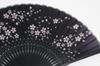 Hasegawa Silk Fan with Fan Pouch and Box Blossom Women's (Cherry Black)