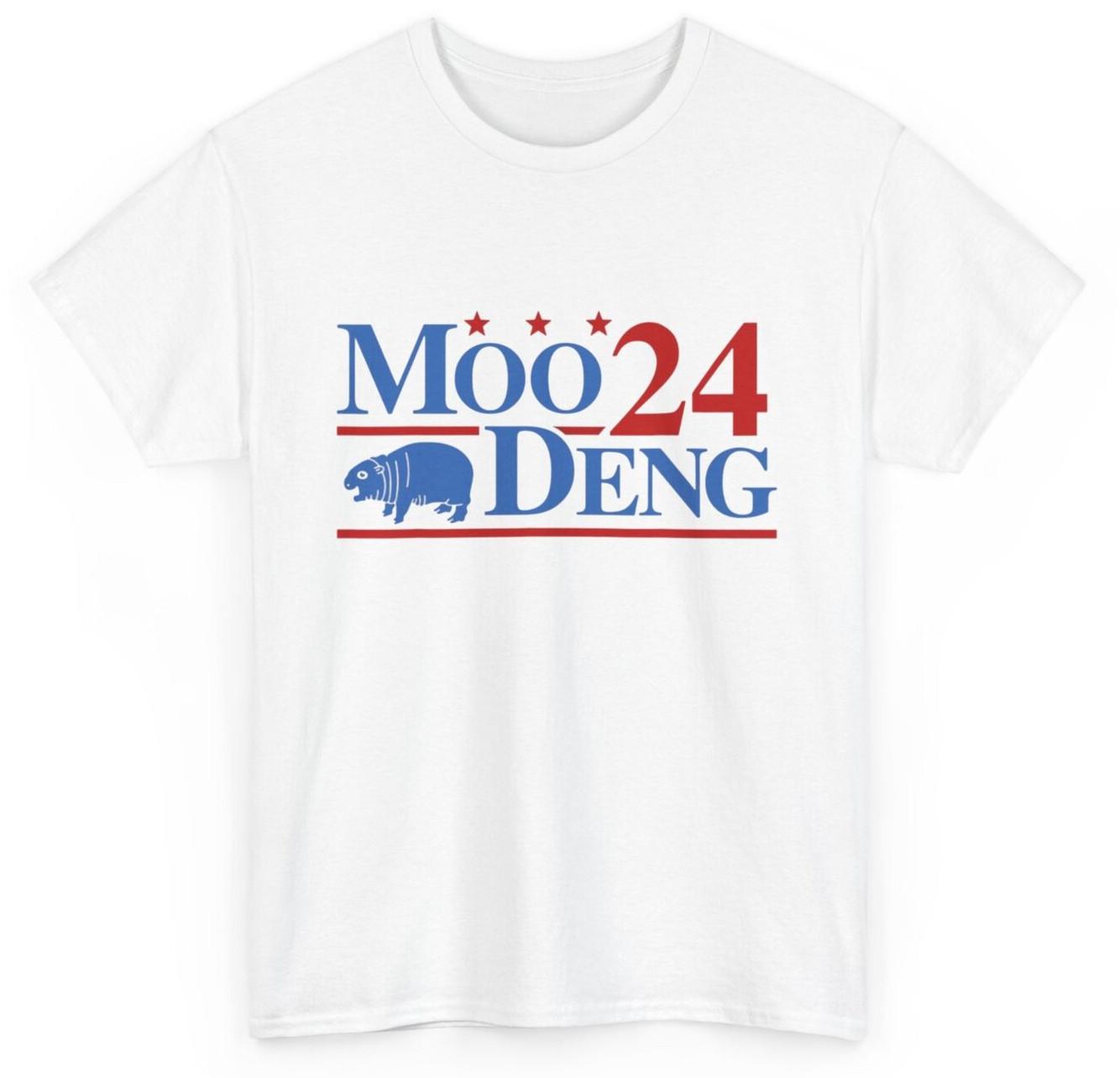 Moo Deng 2026 Moo Deng Moo Deng Cute Baby Hippo T-shirt XXXL
