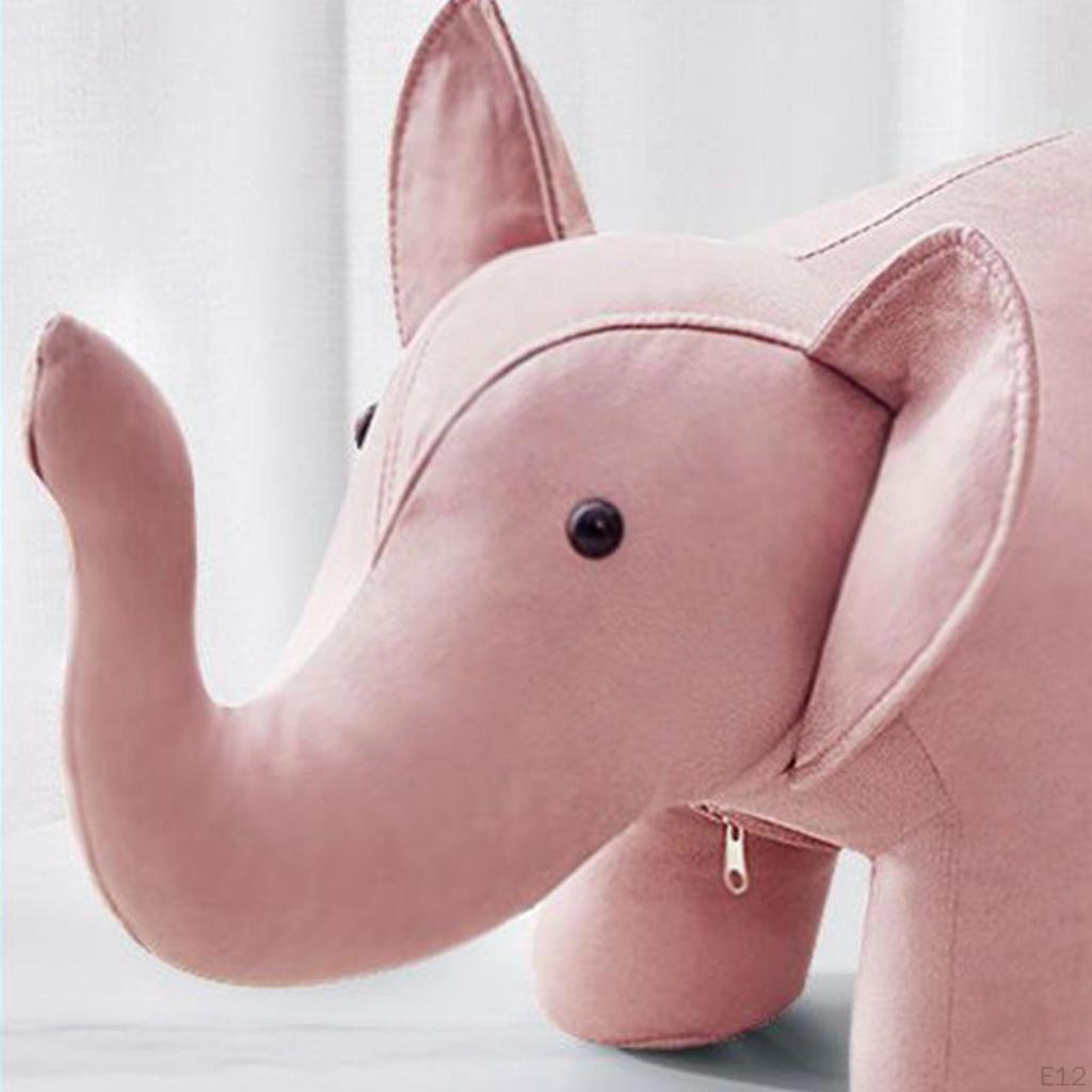 Ottoman Footrest with Stylish Wooden Legs