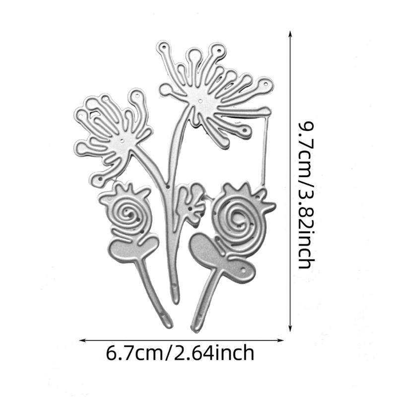 Flower Embossing Die Cuts for Birthday Card Making DIY Craft Scrapbooking