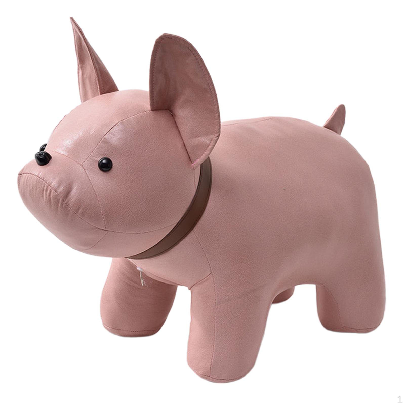 

Пуф зі стильними дерев яними ніжками pink and dog