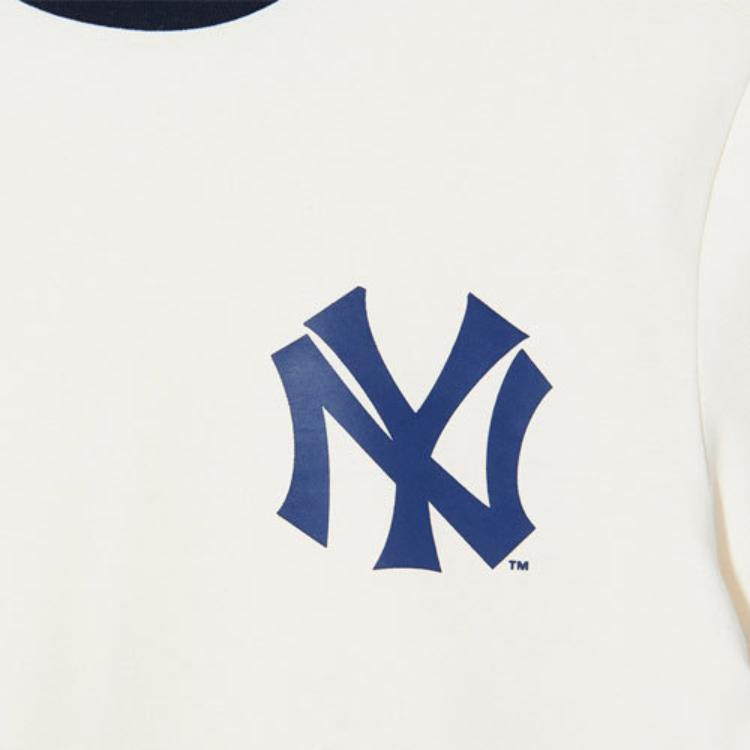 New Era X MLB New York Yankees Round Neck Logo Embroidered Summer American Short Sleeve T-Shirt Unisex T-Shirts 11929727