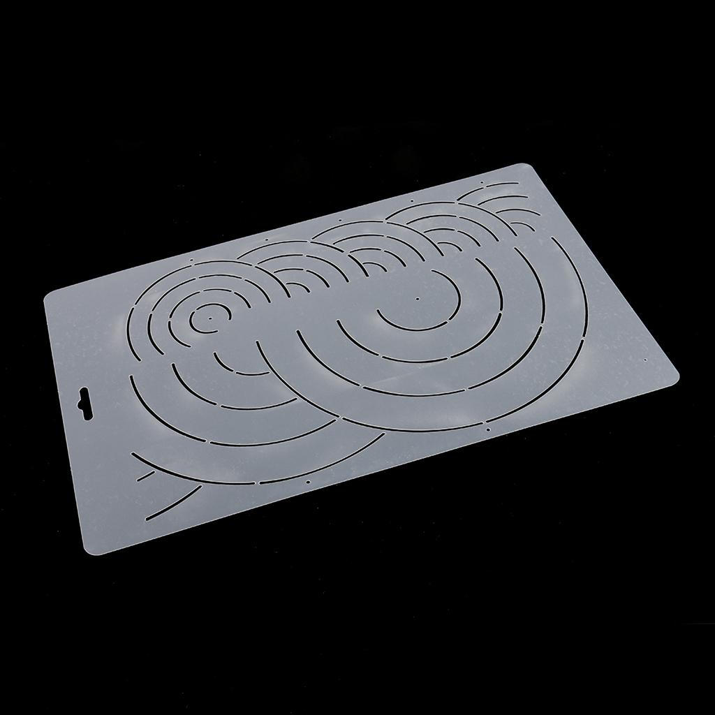 Plastic Quilting Quilt Stencil Painting Craft Template Sewing Tool 34x20cm
