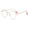 Stylish Metal Frame Anti Blue Light Glasses Flat Mirror Anti Radiation Computer Glasses for Eye Protection
