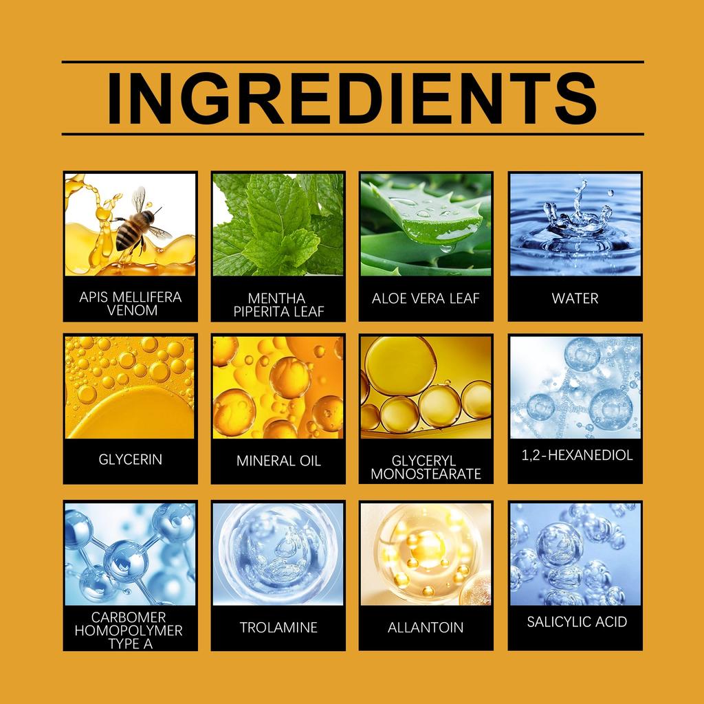 Bee Skin Relieving Cream Soothes Discomfort, Nourishes Skin, Improves Skin Condition, Cream
