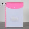 Document Bag 3Pcs 11 Hole A4 File Folder with Snap Button, Colorful Organizer, Dustproof Cover Horizontal & Vertical Transparent Label Slot,